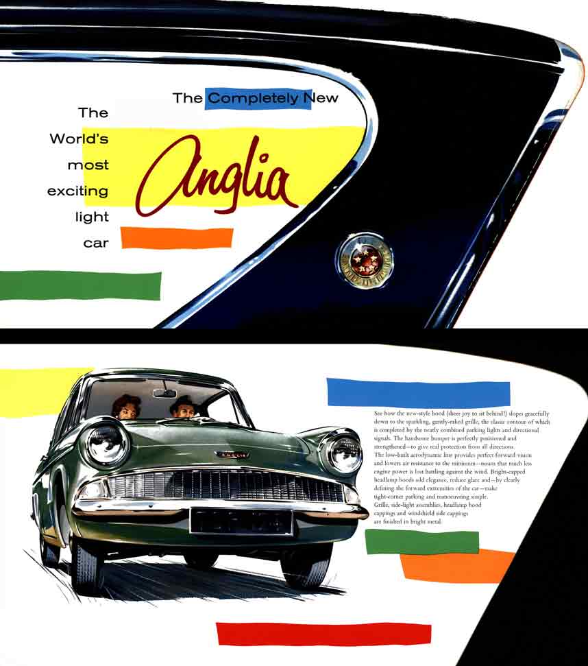 Anglia 1959 Ford - The Completely New Anglia - The World's most exciting light car