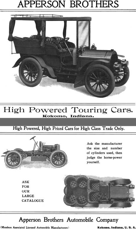 Apperson 1904 - Apperson Brothers - High Powered Touring Cars