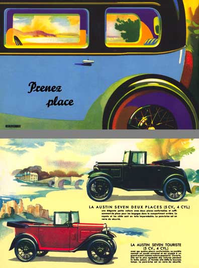 Austin 1934 - Prenez Place - Austin Seven (In French)