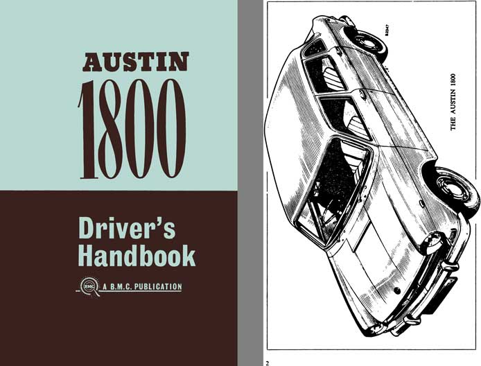 Austin 1965 - Austin 1800 Driver's Handbook AKD4140A