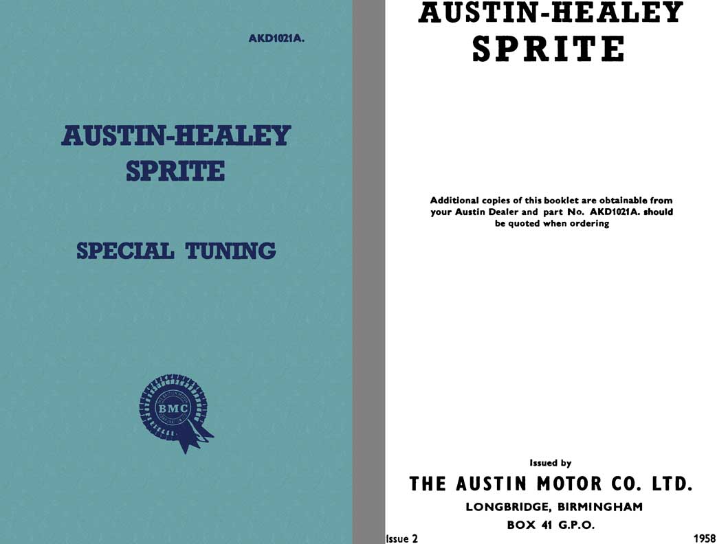 Austin Healey 1958 - 1958 Austin Healey Sprite Special Tuning AKD1021A
