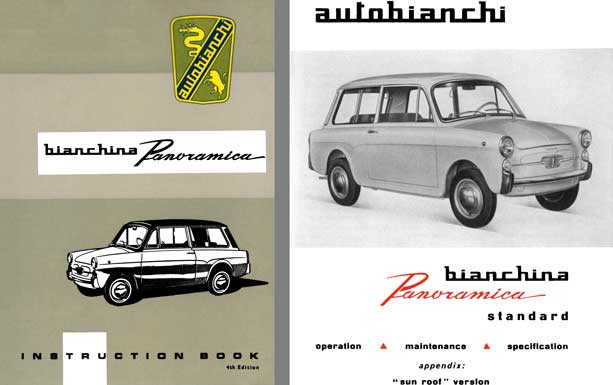 Autobianchi 1966 - Bianchina Panoramica Instruction Book 4th Edtion