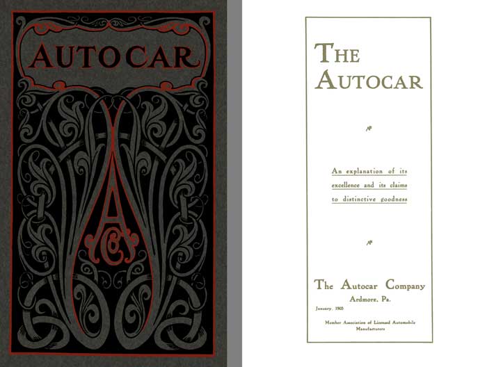 Autocar 1905 – The Autocar – An explanation of its excellence and its claims to distinctive goodness