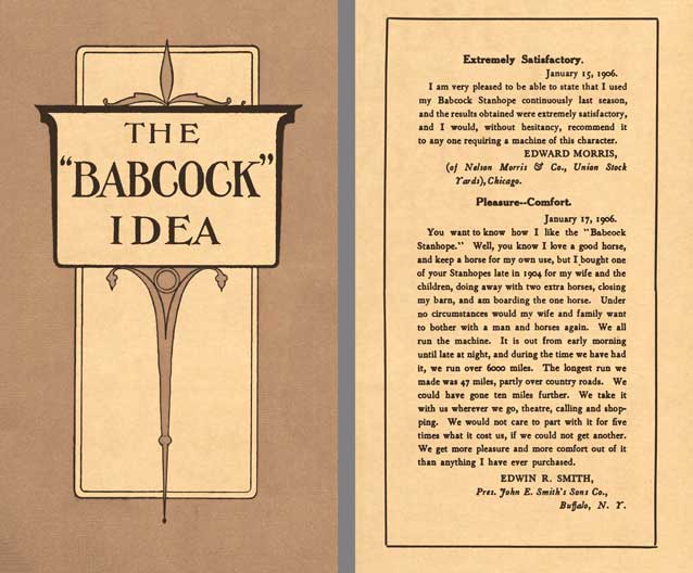 Babcock 1906 - The Babcock Idea