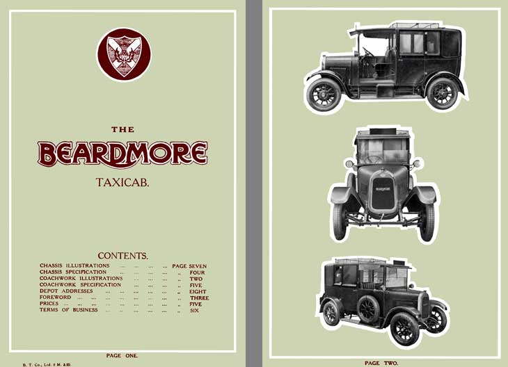 Beardmore 1929 - The Beardmore Taxicab