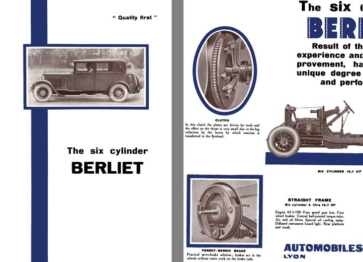 Berliet 1929 - The Six Cylinder Berliet 