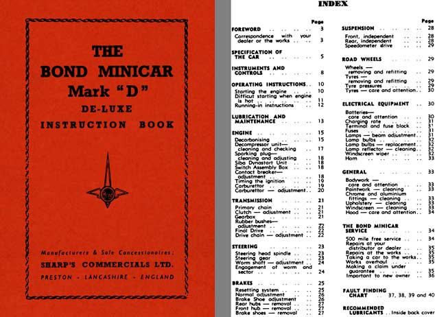 Bond 1957 - The Bond Minicar Mark 