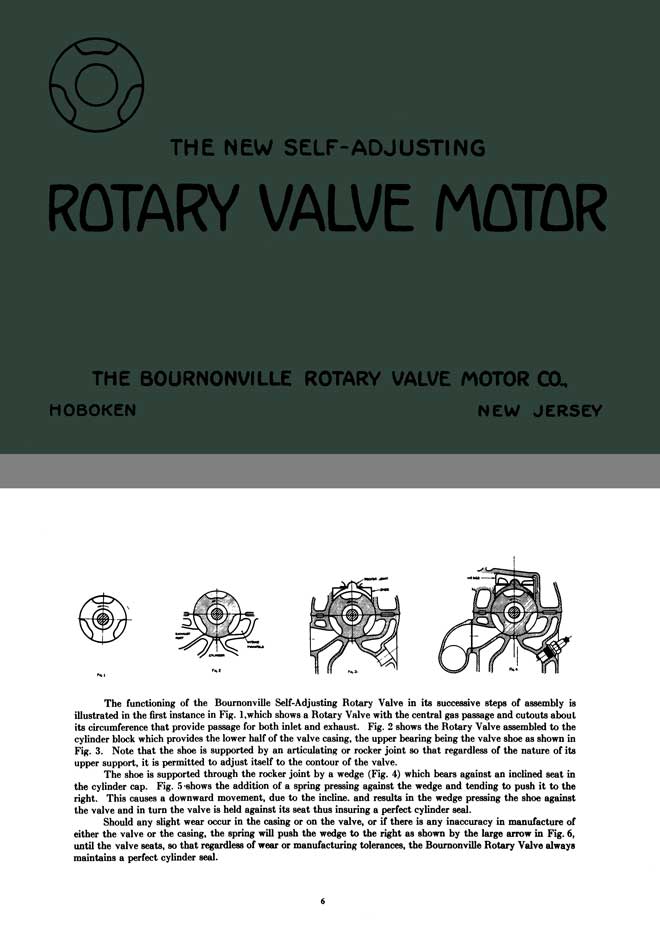 Bournonville 1922 - The New Self Adjusting Rotary Valve Motor