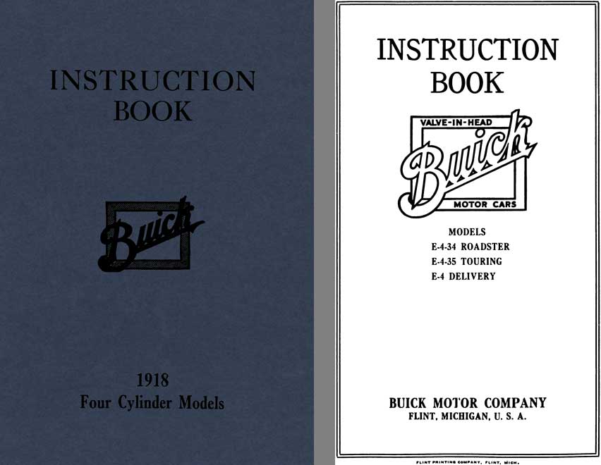 Buick 1918 - Instruction Book Buick 1918 Four Cylinder Models
