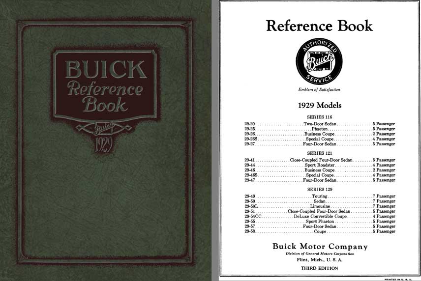 Buick 1929 - Buick Reference Book 1929