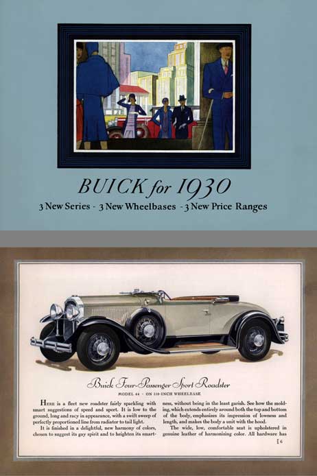 Buick 1930 - Buick for 1930 3 New Series 3 New Wheelbases 3 New Price Ranges (36pgs)