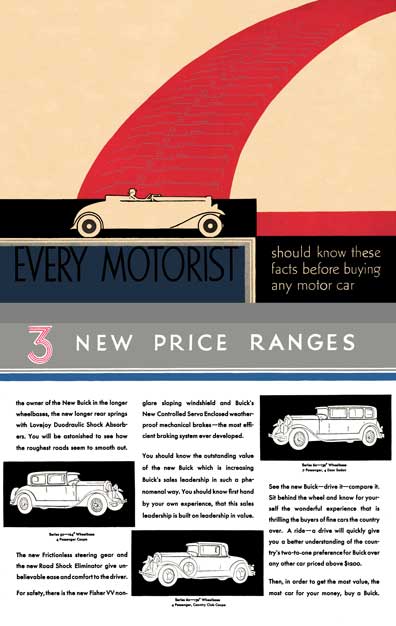 Buick 1930 - Every Motorist Should Know These Facts Before Buying Any Motor Car