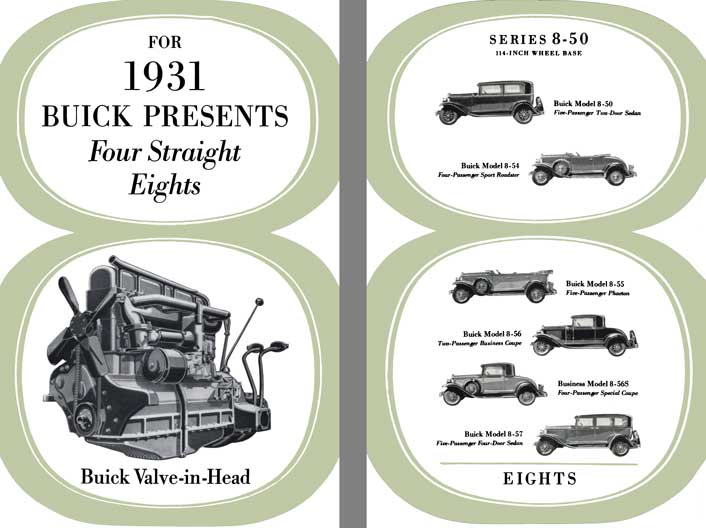 Buick 1931 - For 1931 Buick Presents Four Straight Eights - Buick Valve-In-Head