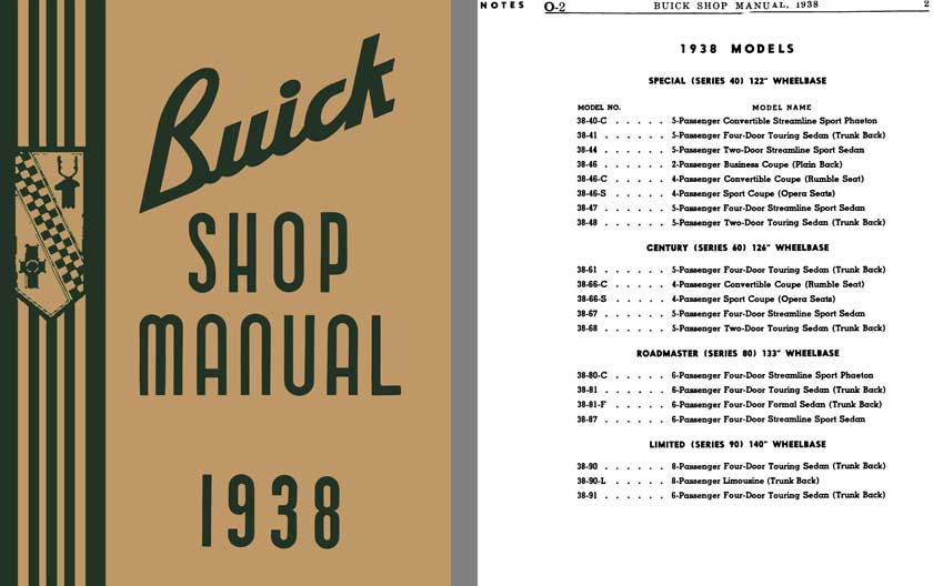 Buick 1938 - Buick Shop Manual 1938