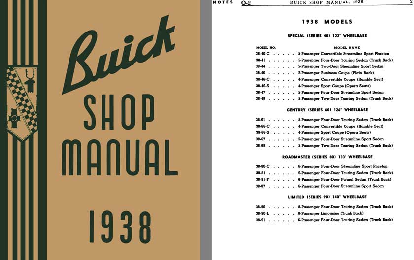 Buick 1938 - Buick Shop Manual 1938