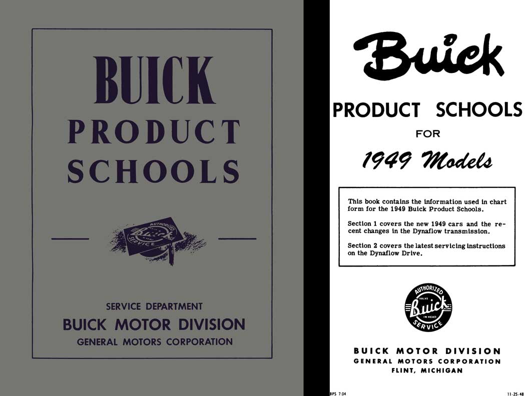 Buick 1949 - Buick Product Schools for 1949 Models