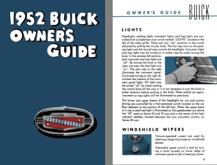 Buick 1952 - 1952 Buick Owner's Manual