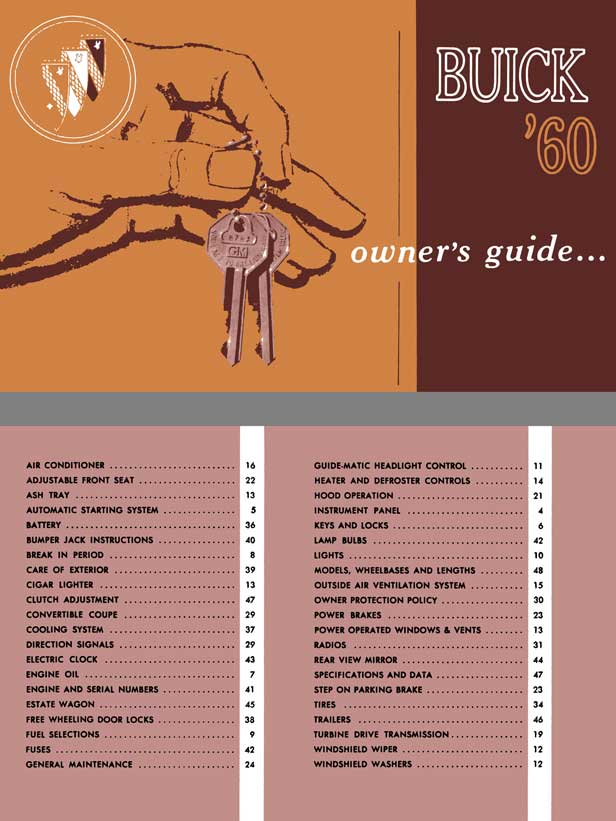 Buick 1960 - Buick '60 Owner's Guide