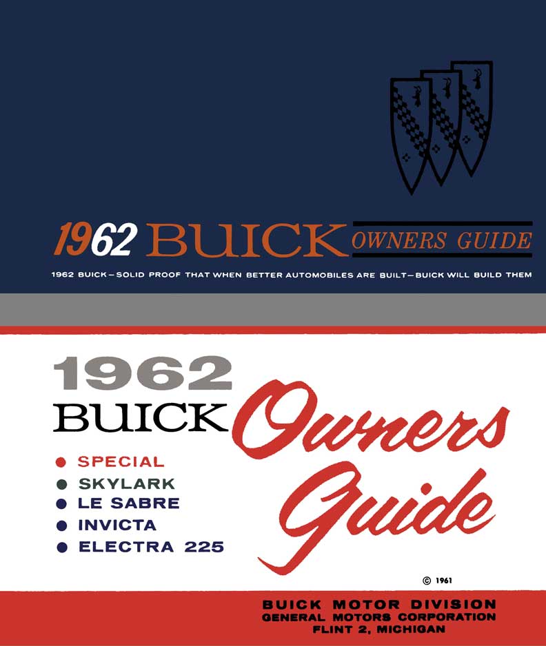Buick 1962 - 1962 Buick Owners Guide