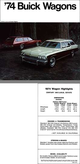 Buick 1974 - '74 Buick Wagons