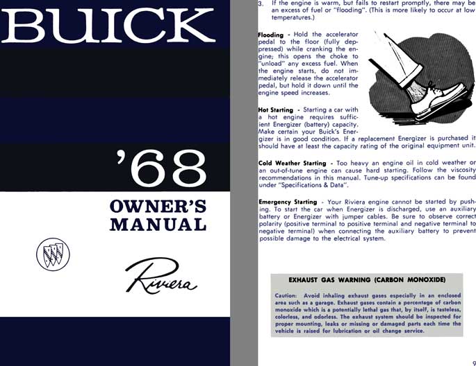 Buick Riviera 1968 - Buick '68 Owner's Manual Riviera