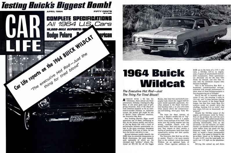 Wildcat 1964 Buick - Car Life reports on the 1964 Buick Wildcat