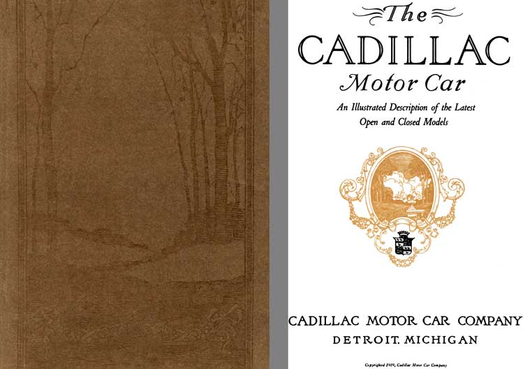Cadillac 1920 - The Cadillac Motor Car- An Illustrated Description of the Latest Open & Closed Model