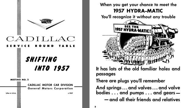 Cadillac 1957 - Cadillac Service Round Table Meeting No. 2 - Shifting into 1957