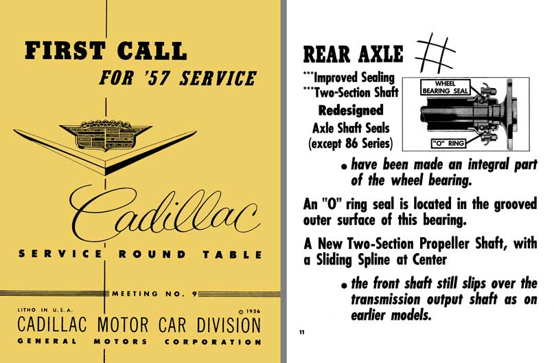 Cadillac 1957 - First Call for 57 Service - Cadillac Service Round Table Meeting No. 9