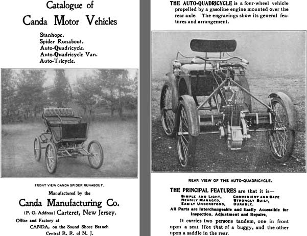 Canda 1900 - Catalogue of Canda Motor Vehicles