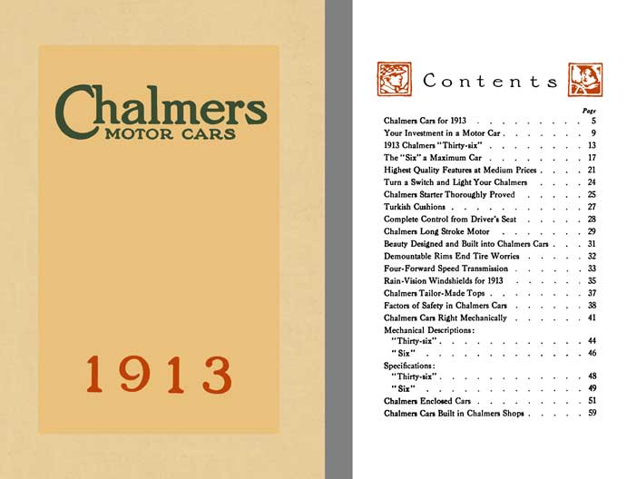 Chalmers 1913 - Chalmers Motor Cars 1913 (Models 17 and 18)
