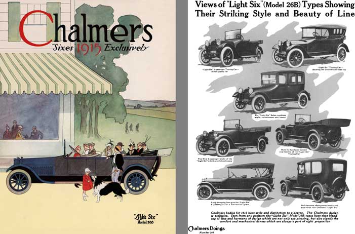 Chalmers 1915 - Chalmers Sixes 1915 Exclusively - Light Six Model 26B