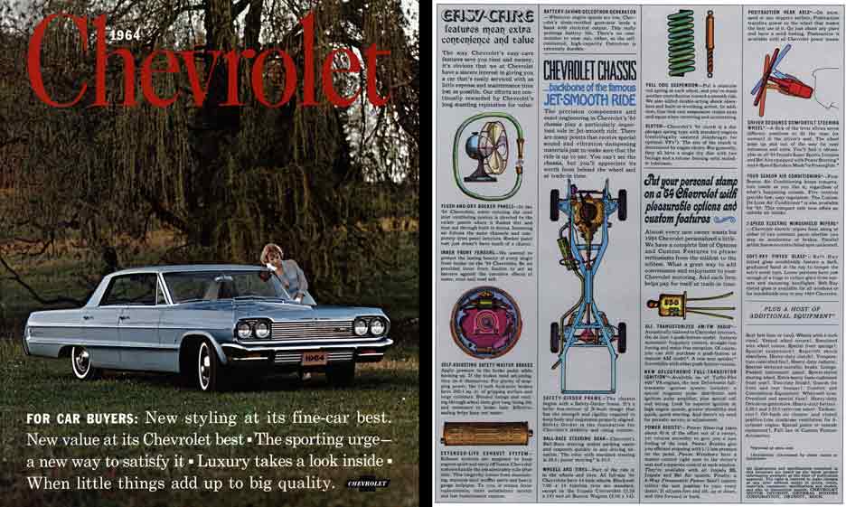 Chevrolet 1964 - For Car Buyers: New styling at its fine-car best. New value at its Chevrolet best