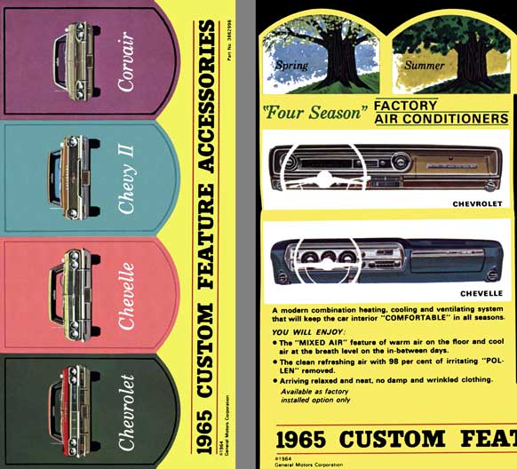 General Motors Chevrolet 1965 - 1965 Custom Feature Accessories