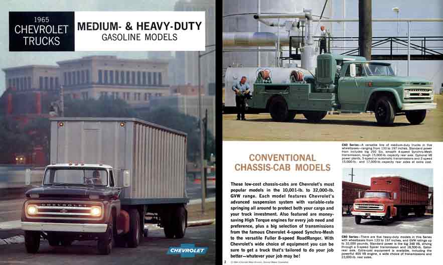 Chevrolet 1965 Trucks - Medium and Heavy-Duty Gasoline Models
