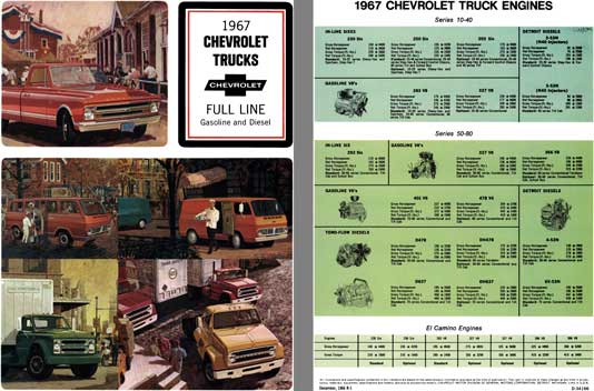 Chevrolet 1967 - 1967 Chevrolet Trucks - Full Line Gasoline and Diesel