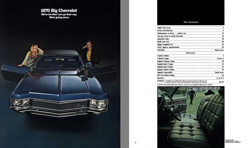 Chevrolet 1970 - 1970 Big Chevrolet - We've Let Other Cars Go Their Way.  We're Going Yours.