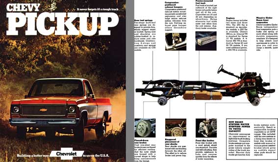 Chevrolet 1973 - Chevy Pickup  It never forgets it's a tough truck