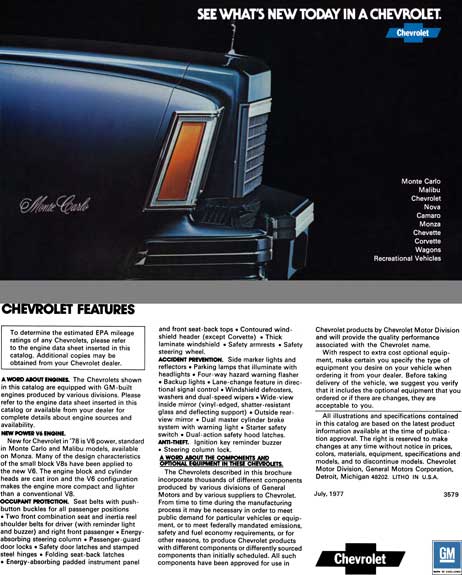 Chevrolet 1977 - See What's New Today in a Chevrolet