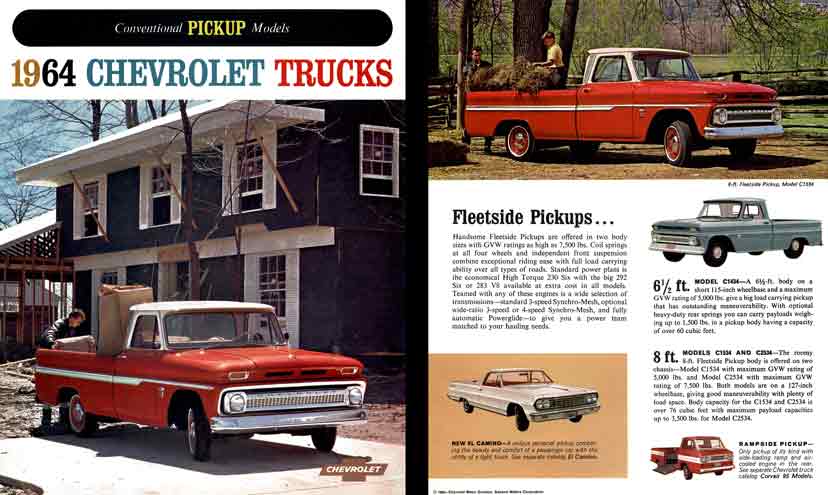 Chevrolet Trucks 1964 - Conventional Pickup Models