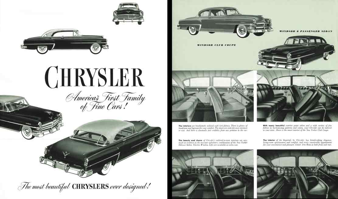 Chrysler 1953 - Chrysler America's Finest Family of Fine Cars!
