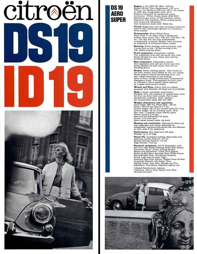 Citroen DS19 & ID19 (c1955)