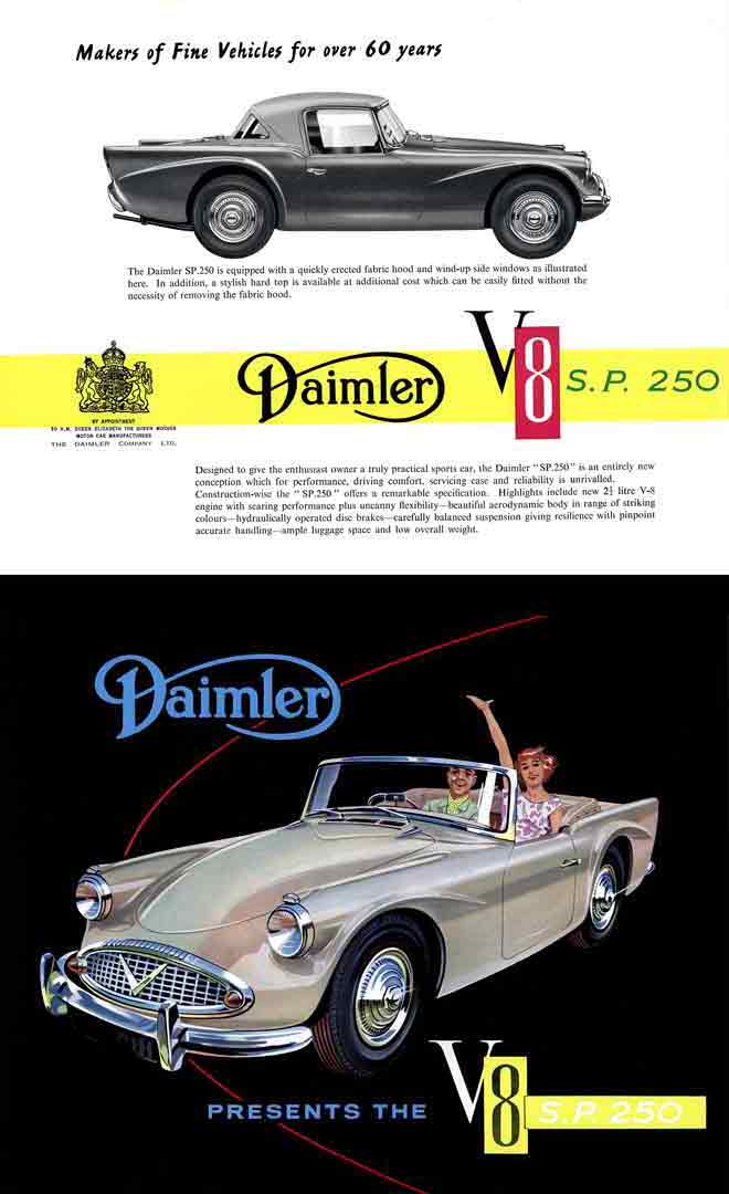 Daimler SP250 1960 - Daimler Presents the V8 - SP250