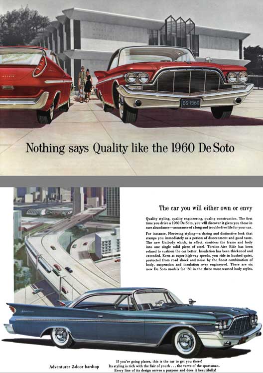 Chrysler DeSoto 1960 - Nothing says Quality like the 1960 DeSoto