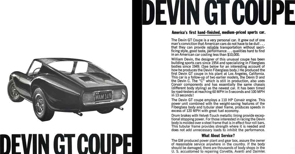 Devin GT Coupe 1964