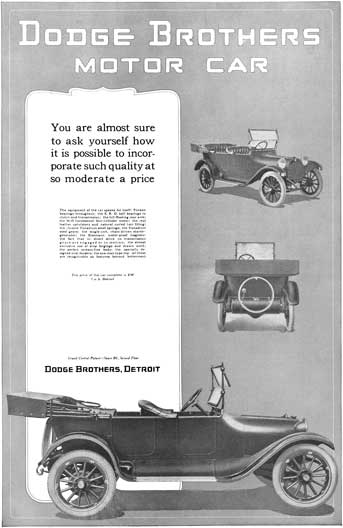 Dodge 1915 - Dodge Ad - Dodge Brothers Motor Car