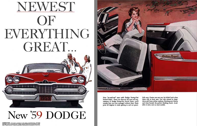 Dodge 1959 - Newest of Everything Great - New '59 Dodge