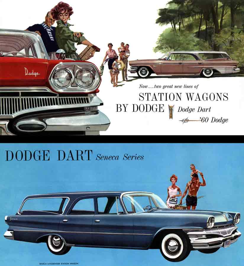 Dodge 1960 - Station Wagons by Dodge - Now ~ two great new lines of Station Wagons by Dodge