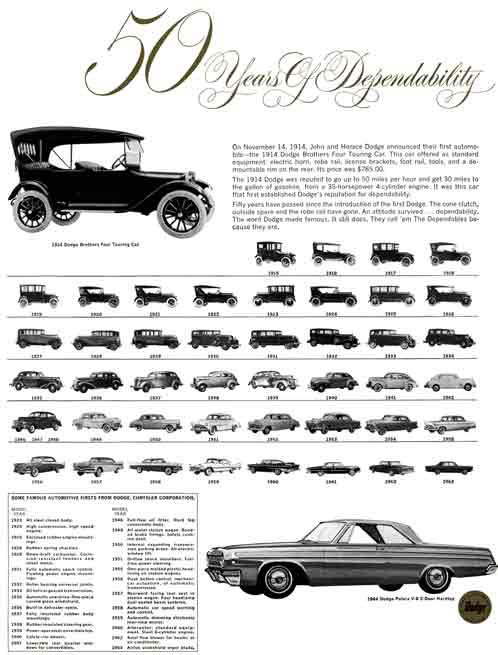 Dodge 1964 - 50 Years Of Dependability