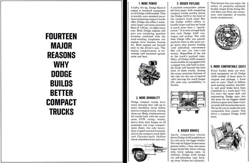 Dodge 1964 Trucks - 14 Major Reasons Why Dodge Builds Better Compact Trucks